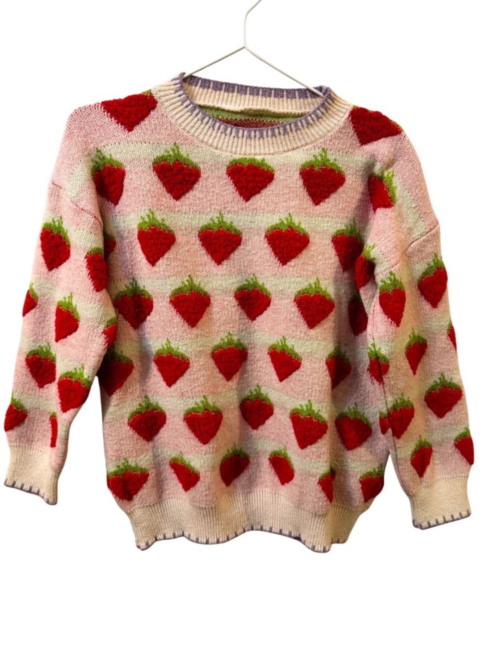 Strawberry Knit Sweater - No Label
